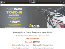 Tablet Screenshot of bertsbikes.com